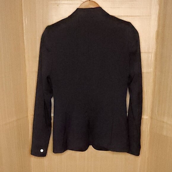 Tahari Womens Blue Snap Front Blazer 2 - Picture 2 of 8